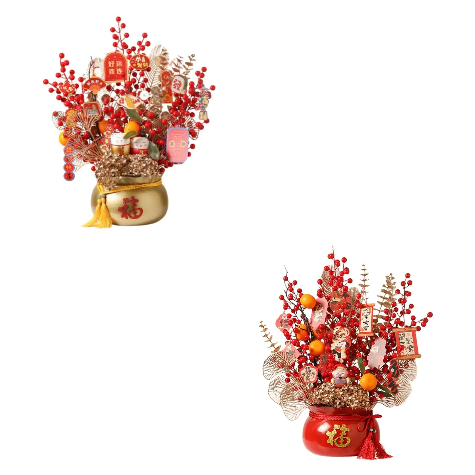 2025 Frühlingsfest Künstliche Vase Bonsai Tischdekoration 50x60cm für Schreibtisch-Deko Leichtgewichtig Vielseitig
