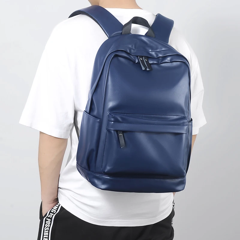 Borsa da viaggio casual in tinta unita da uomo borsa a tracolla zaino borsa da scuola sac à dos homme mochila mochilas de hombre рюкзак