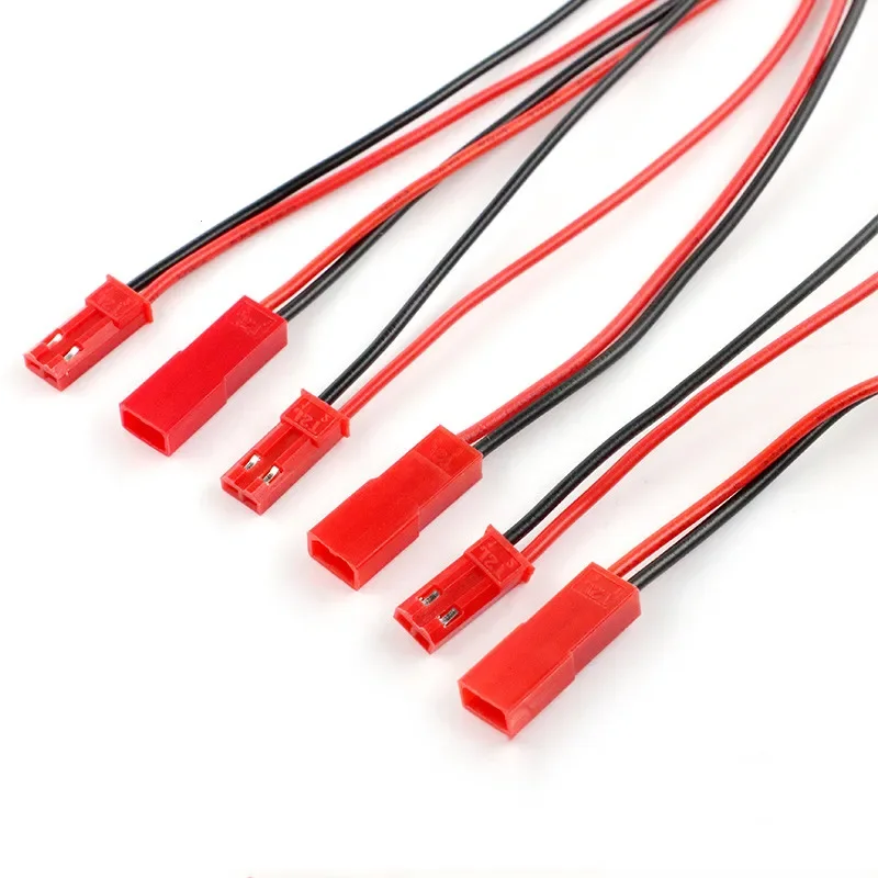 5 Pairs JST 2.54mm Pitch 2P Connector Plug Cable Male+Female 10CM/18CM Long 22AWG For RC Battery