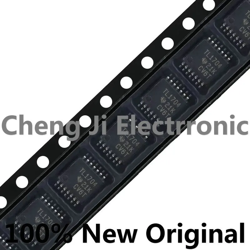 

5/10PCS/LOT TLV1704AIPWR、TL1704、TSSOP14、Four channel high-voltage low-power comparator chip