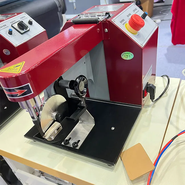 Green cloth brand-03A speed control  semi-automatic single-sided leather oil edge cutting machine