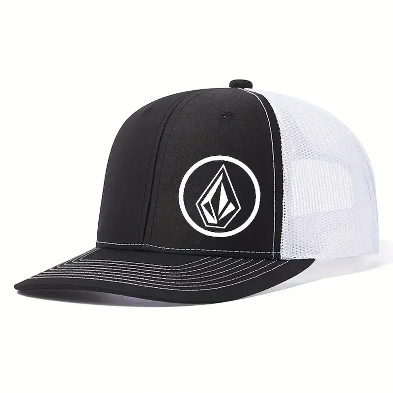 Printing Fashion Snapback Breathable Net Mesh Baseball Cap 2024 Volcom New Design Baseball Caps Hip Hop Trucker Hat