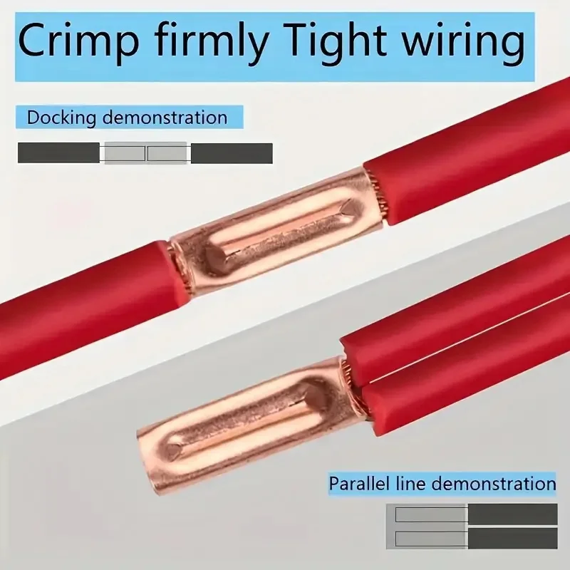 250pcs 7 Sizes of Copper Connecting Pipe Kit With - Perfect For Wire Joints & Cable Lugs!wire connection terminals, home applian