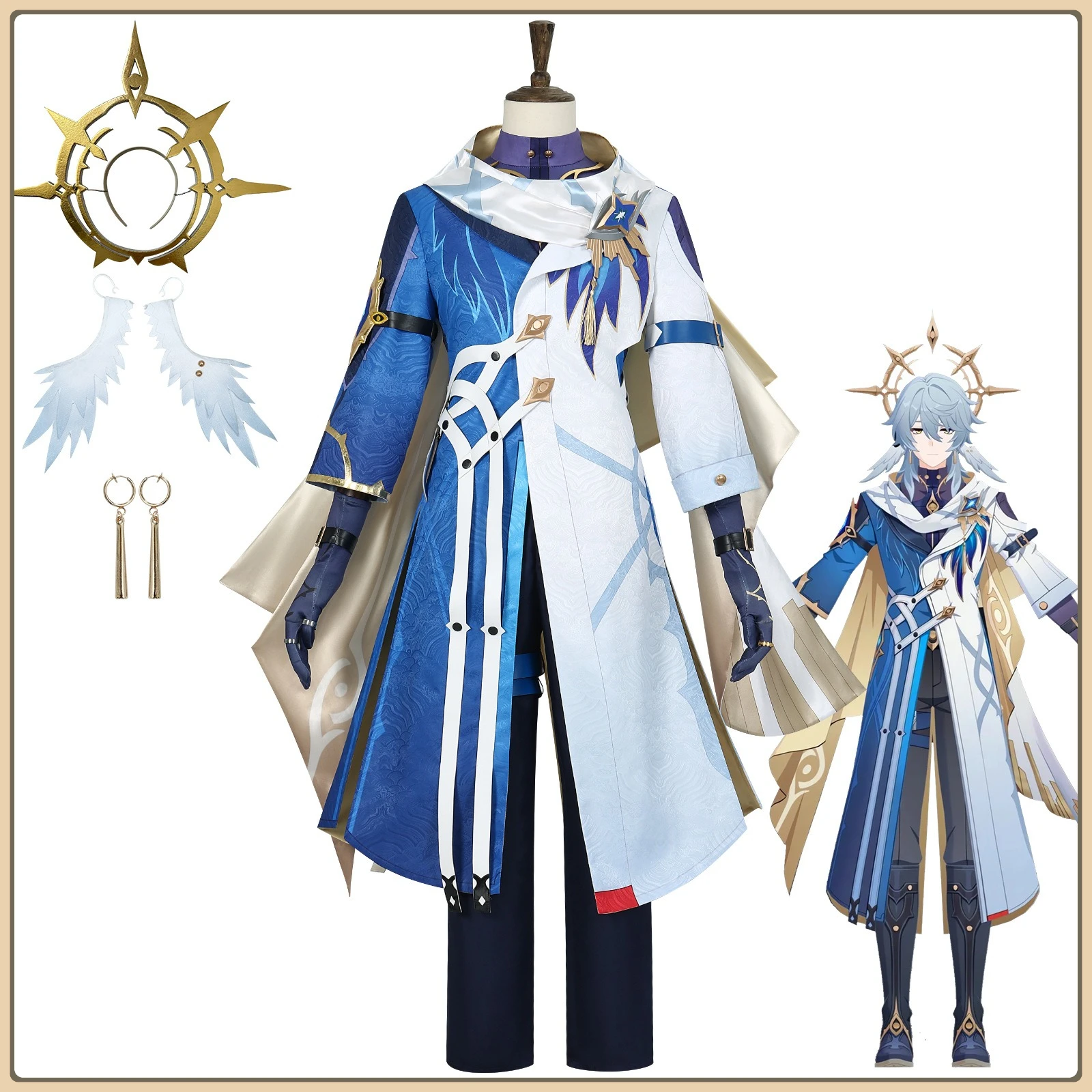 

Honkai: Star Rail Order Sunday Cosplay Costume Sharp Tailoring Style High Quality Full Set Anime Outfit Unisex Comic Con Party