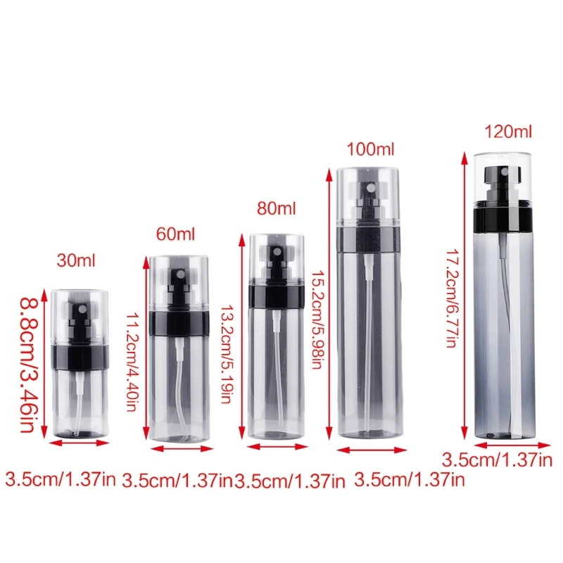 Chai xịt phun sương mịn Chống rò rỉ Kích thước du lịch Chai nhựa có thể đổ lại