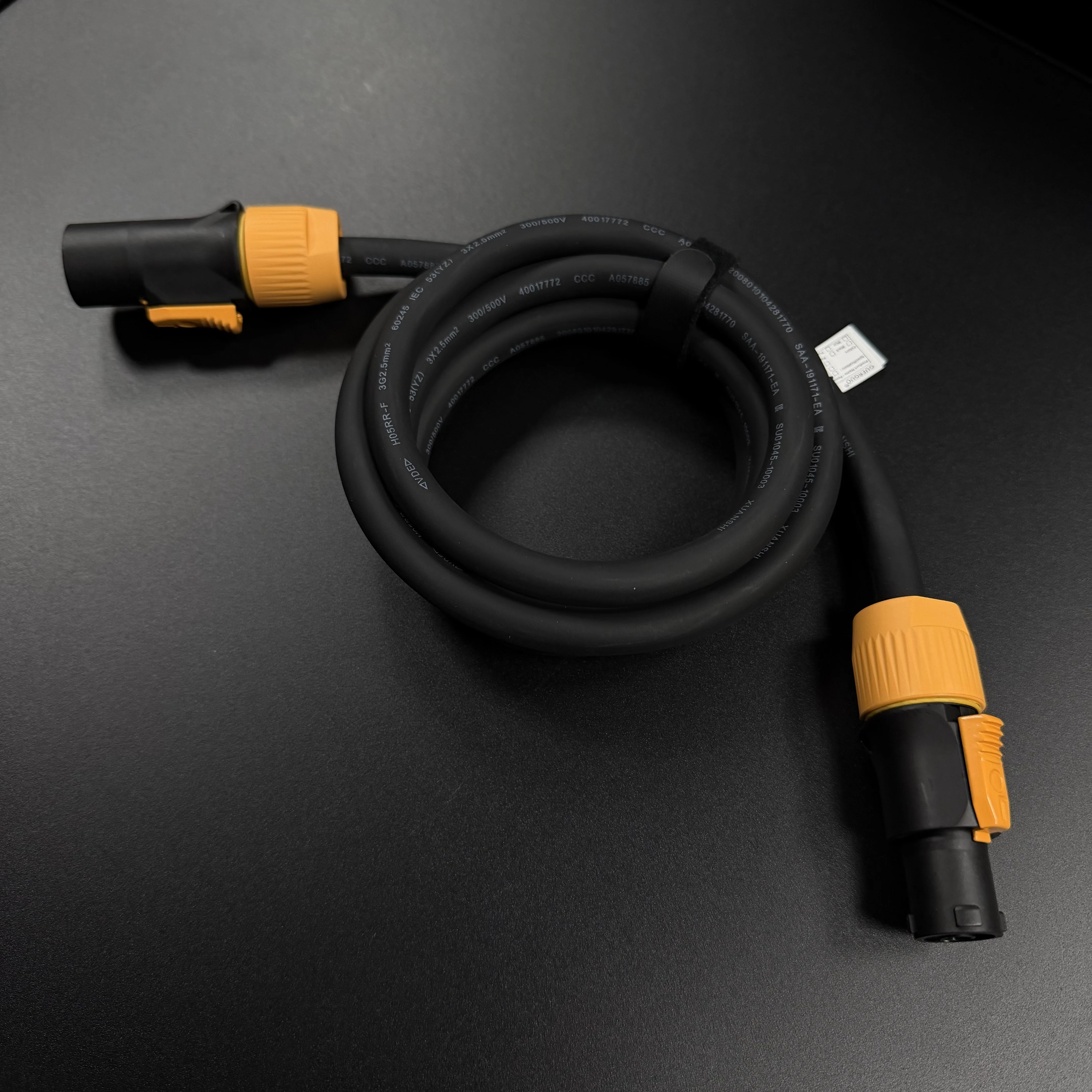 True1 IP65 Locking Powercon Connector Cable Power Extension Cord for Outdoor Stage Light Series LED Screen/Stage Light/Speaker