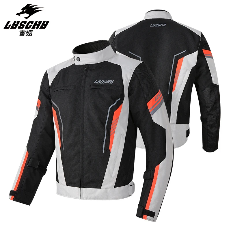 LYSCHY Motorcycle Winter Men's Waterproof Warm Thickened Anti-drop Off-road Cycling Racing Cycling Reflective Safety Jacket