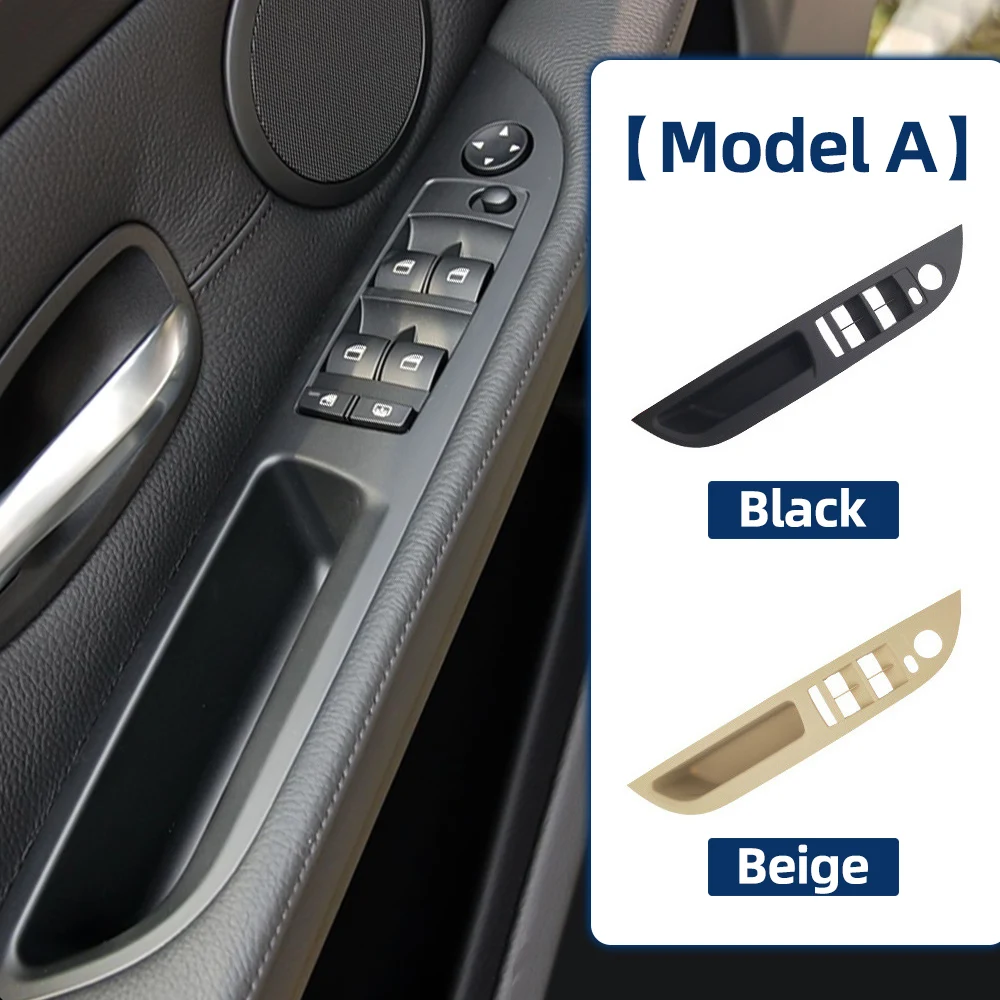 LHD Auto-Innentürgriff-Panel-Zierabdeckung für BMW E60 E61 5er 520 525 528 2008–2010 51416983705 Schwarz Beige