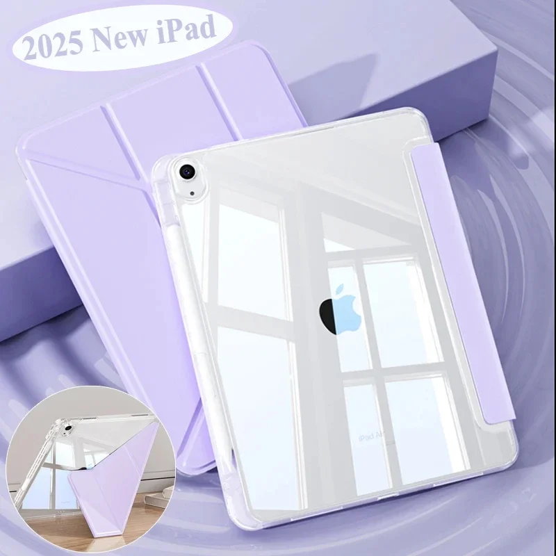 

Новый прозрачный акриловый чехол 2025 года для iPad Air 7, 11 дюймов, M3, 13 дюймов, Funda для iPad, 11-го 10-го поколения, A16 2025, противоударный чехол для планшета