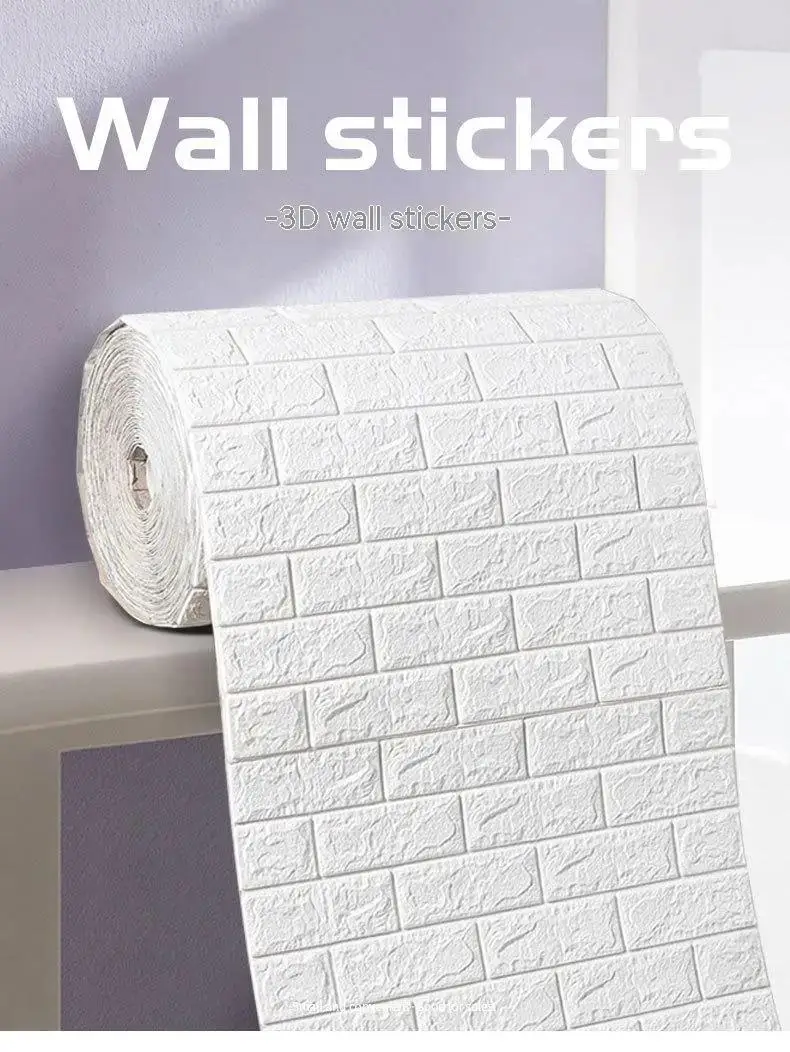 Best Sellers  Antique Foam Brick Wallpaper Waterproof Wall Sticker for Living Room Bedroom Home Decoration BHL122-FRO