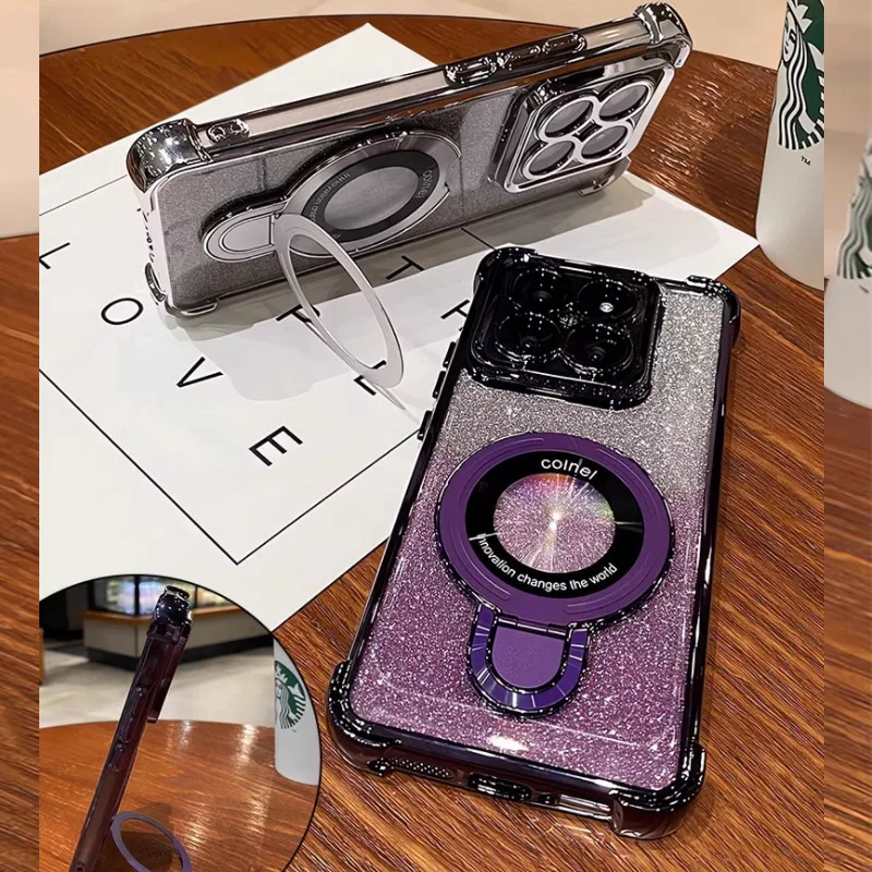 Luxuriöse Glitzer-Plating-Hülle mit glänzendem Rand für Motorola Edge 70 Fusion + 60 50 Neo Pro G77 G67 G86 G56 G66J/Y mit Halterung – Detail 16