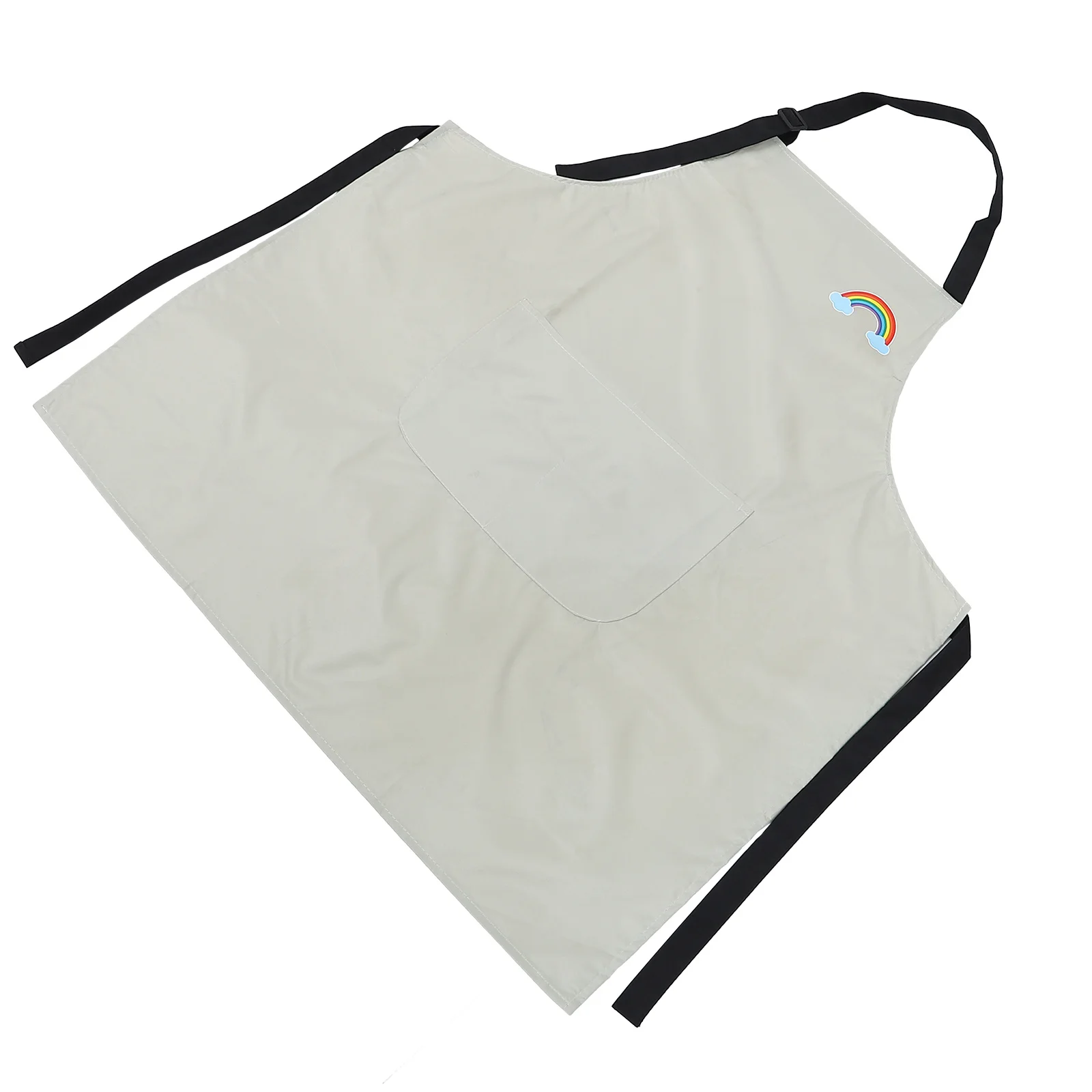 

1Pcs Adorable Waterproof Kitchen Apron Lace-Up Design for Mom Daughter Chef Grey White Japanese-Style Apron Kitchen Costume