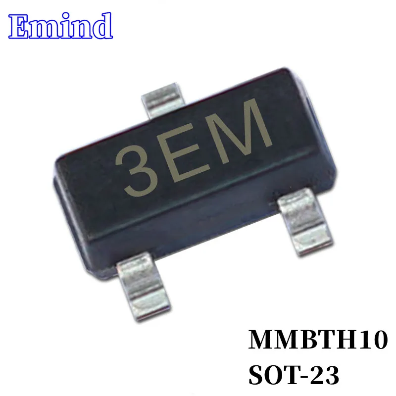 

100/200/300Pcs MMBTH10 SMD Transistor Footprint SOT-23 Silkscreen 3EM Type NPN 25V/50mA Bipolar Amplifier Transistor