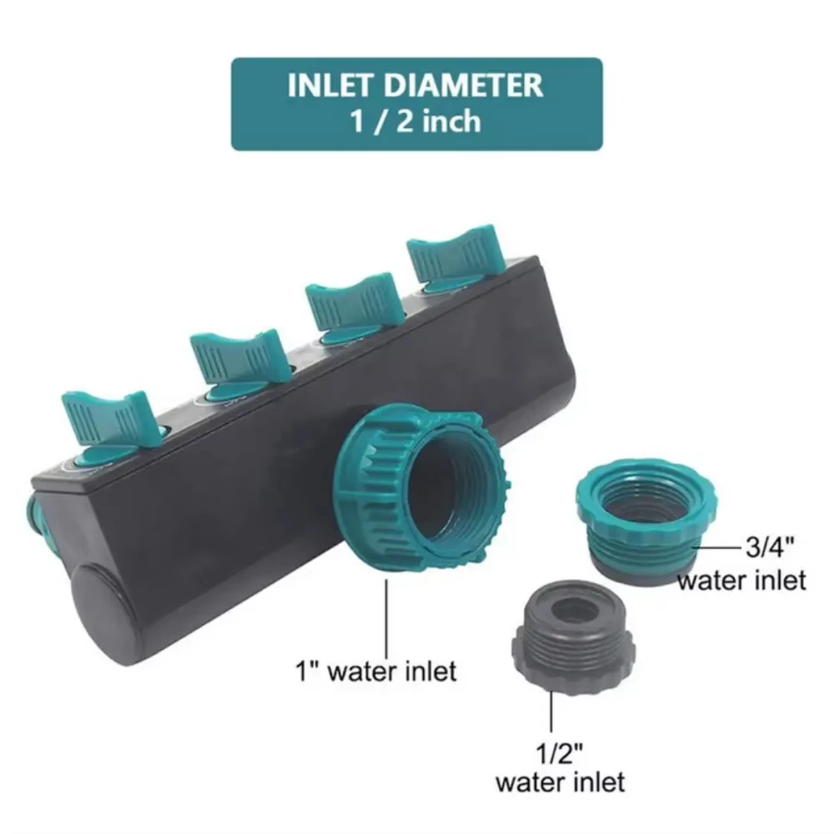 1PC 4-Way Water Splitters 1