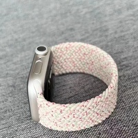 Straps For Apple Watch band 44mm 40mm 45mm 41mm 49mm 46mm Elastic braided solo loop bracelet iwatch series 7 se 6 8 ultra 2 9 10