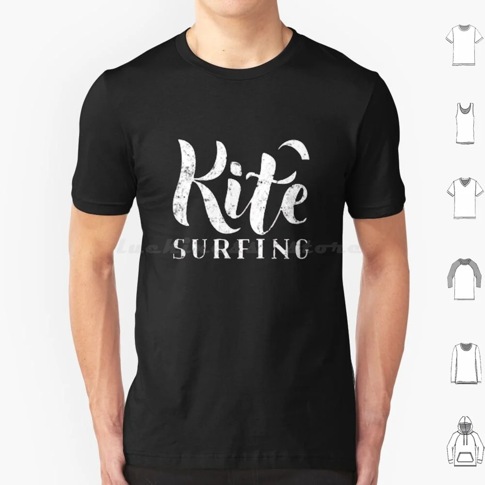 Kitesurfing T Shirt 6Xl Cotton Cool Tee Kitesurfing Kiteboarding Kitesurf Kite Kitesurfer Kiteboard Surfing Sports Beach