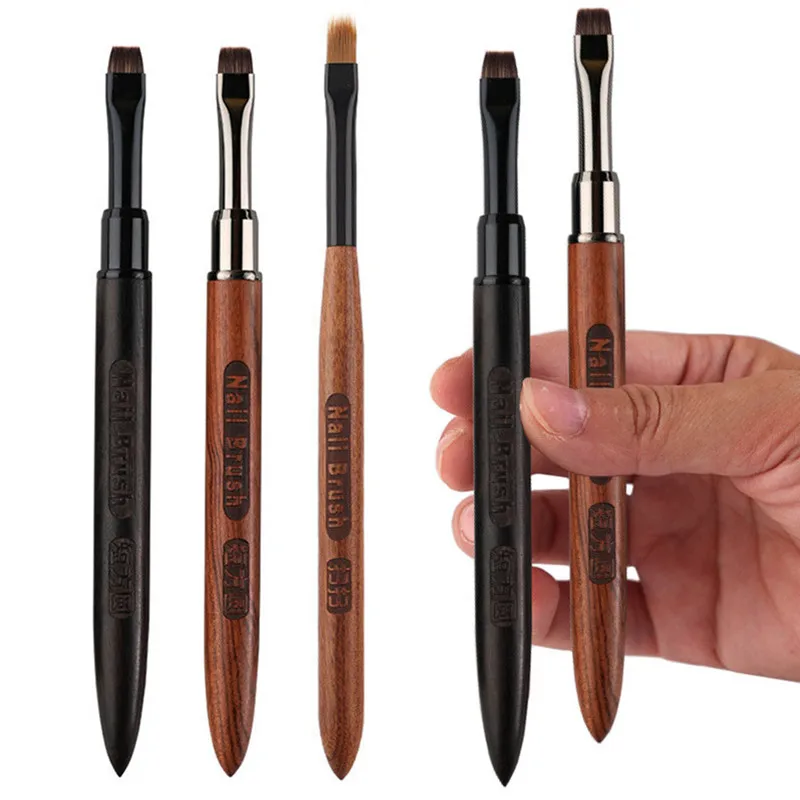2Pcs Manicure Brushes Dual Use Gel Gradient Brush Pinceles Ultra Thin Line Drawing Pen Dual End Nail Art Design Painting Tools