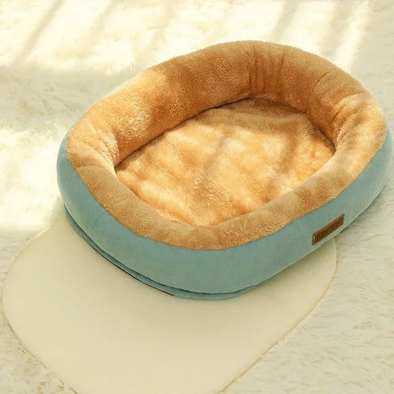 M/L/XL Pet Dog Bed Removable Cat Mat Square Plush Kennel Washable Thickening Waterproof Big Medium Small Dog Sofa Bed Cushion