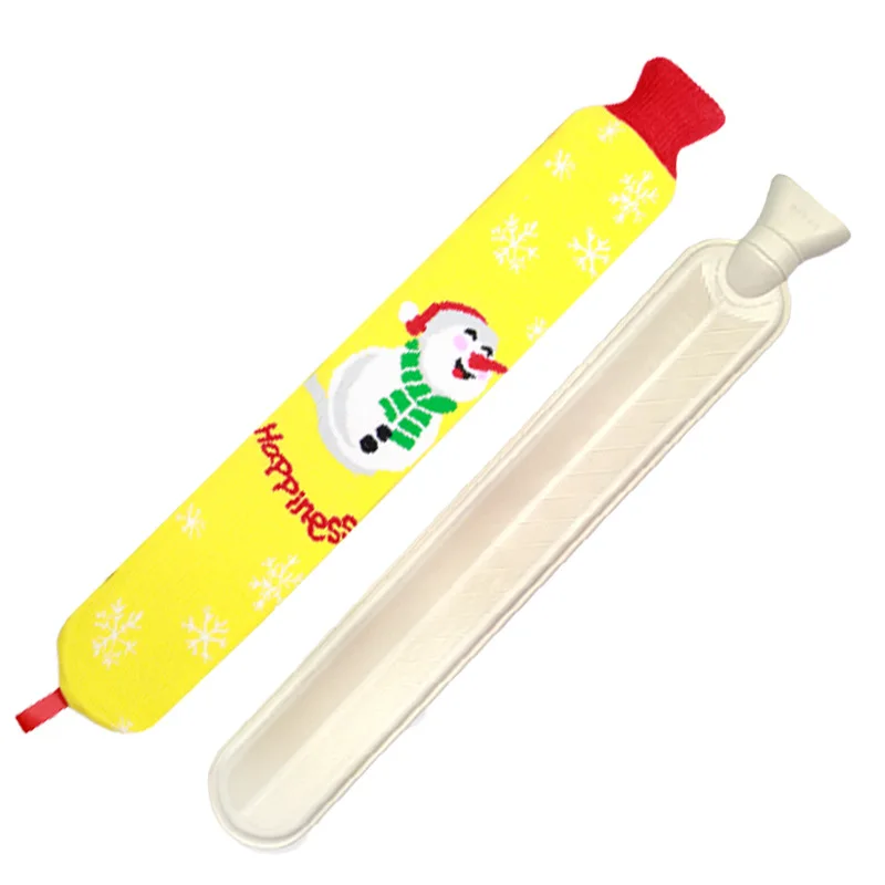 Long Extra Length Fillable Hot Water Bottle - Bed Warmer & Hand Warmer for Bedding Use, Winter Essential