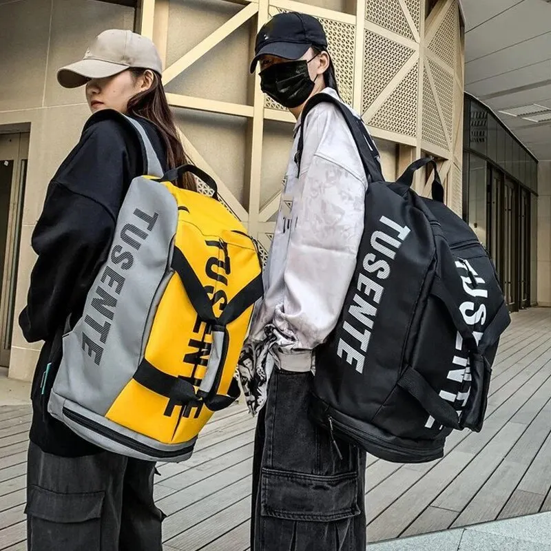 Large Sport Travel Gym Bag Women Fitness Hangbag Waterproof Multi-Functional Shoes Warehouse Travel Pack Sports Shoulder Bags