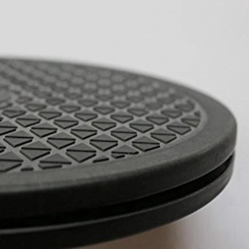 2X 12 Inch Heavy Duty Rotating Swivel Steel Ball Bearings Stand For Monitor TV Turntable Lazy Susans Black Round Shape