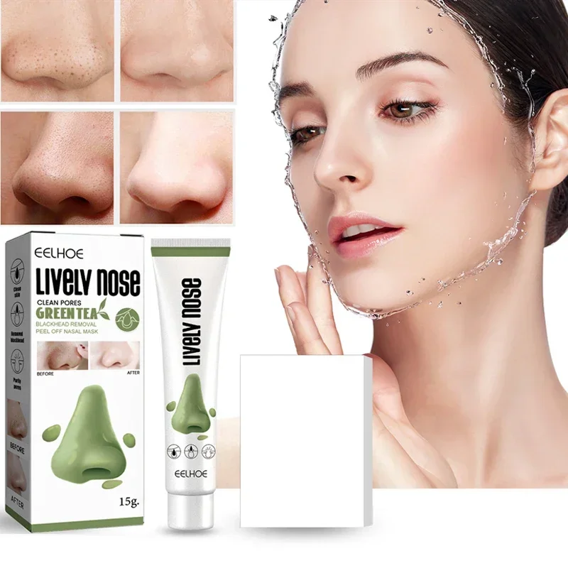 

Remove blackhead tear nasal membranes deep clean pores black head Peeling acne barbs Peel Off Mud Mask Nose Strip Skin Care