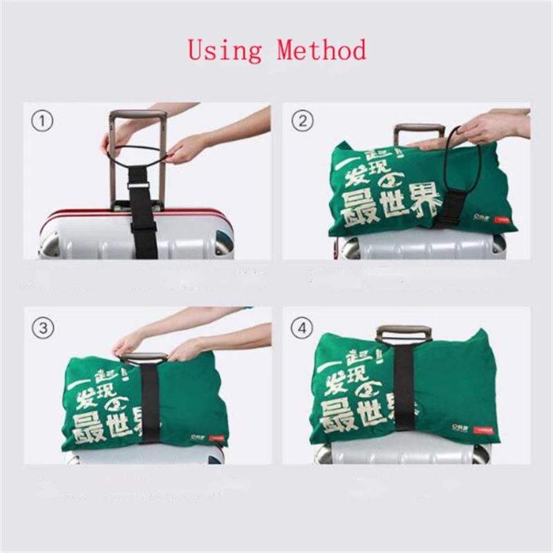 Adjustable Elastic Luggage Strap Carrier Strap Baggage Bungee Belts Suitcase Travel Security Carry On Straps