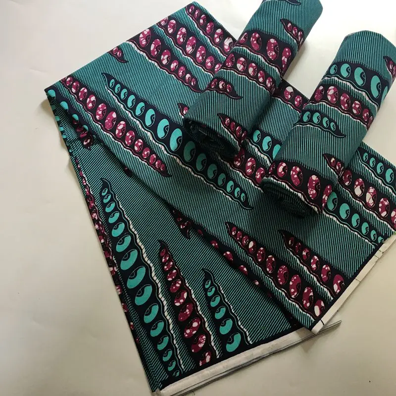 African Original Real Wax Fabric 100% Cotton 2024 New Ankara Wax Print Fabric For Wedding Dress Nigerian Wax Style Batik Pagne