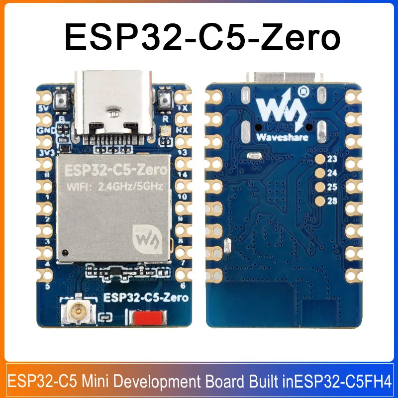 ESP32-C5 Mini-Entwicklungsboard mit Integriertem 4MB Flash, RISC-V 32-Bit, ESP32-C5FH4 WiFi 6, Bluetooth 5 und ESP32-C5-Zero Modul