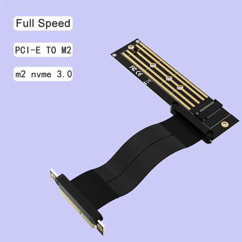 M2TOPCIERiserPCIex4PCI-E3.04xToM.2NVMeMKey2280RiserCardGen3.0CableM2Key-MPCI-ExpressExtensioncord-AliExpress