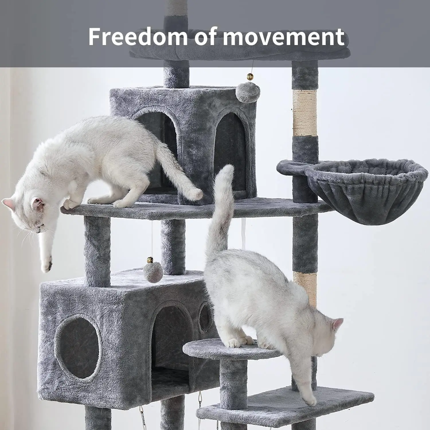 Indoor Cat Tree Tower para gatos, poleiros Plush, Atividade C, 71.6 in