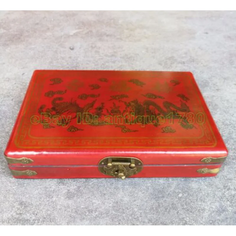 144 Bamboo Mini Rare Chinese Mahjong Set with Portable Retro Mahjong Box