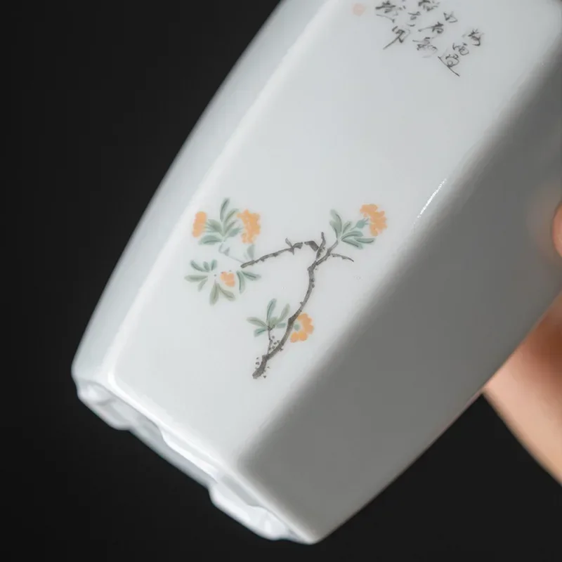 Yinqing Flower Tea Pot Ceramic Wake-up Portable Portable Sealed Pot for Portable Tea Container Tea Organizer