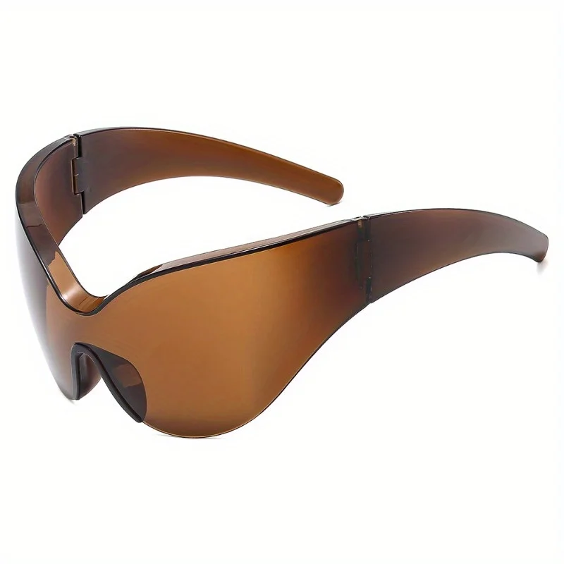 

Fashionable Simple Elegant One-piece Sunglasses for Men and Women Futuristic Sunglasses
