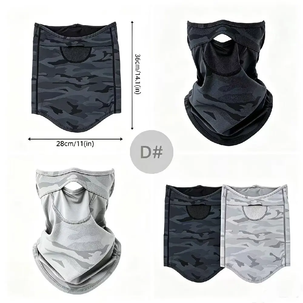 Nose Opening Face Neck Gaiter, Quick Dry Breathable Sun Protection Windproof Balaclava, Outdoor Sports Face Cover For Men Women