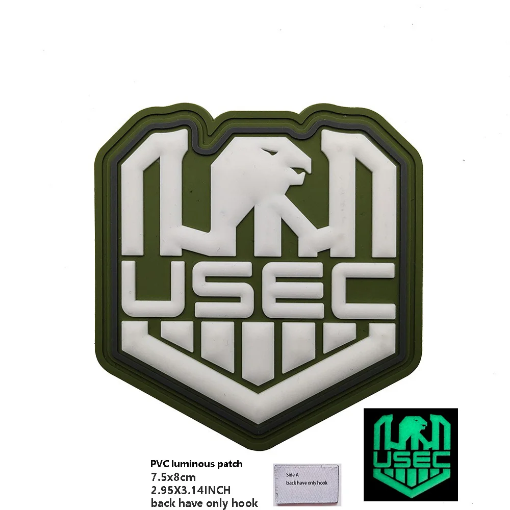 IR Reflective Laser Cut Armband USEC Embroidered BEAR Badge Tactical Morale Rubber Magic Armband Backpack Sticker