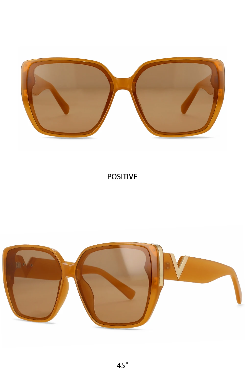 55996 Luxus Marke V-förmige Sonnenbrille Frauen Spiegel Retro Sonnenbrille für Damen Luxus Vintage Shades Weibliche Schwarz Oculos – Detail 11