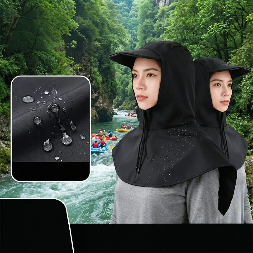 Rain Protection Shoulder Cover Hood Hat Waterproof Gear For Delivery Courier Outdoor Work Hiking Rain Cape