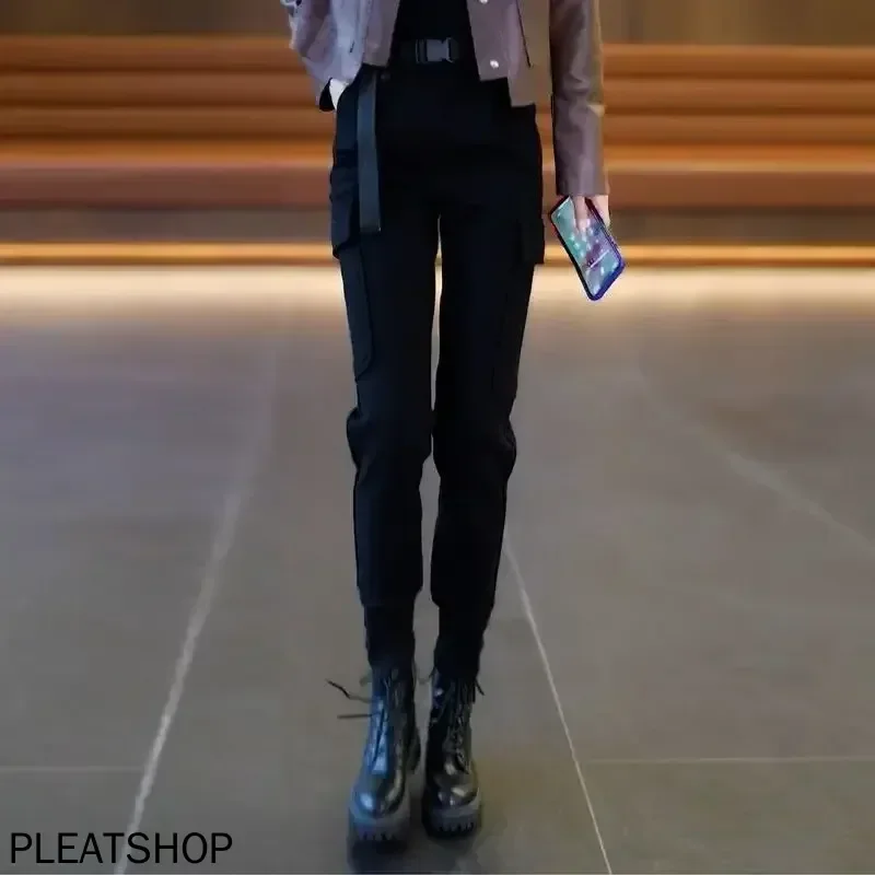 طويل قلم رصاص الحريم السراويل النسائية الكورية موضة Y2k الشارع الشهير حجم واحد G الكلاسيكية الجمالية عادية عالية الجودة السراويل النسائية