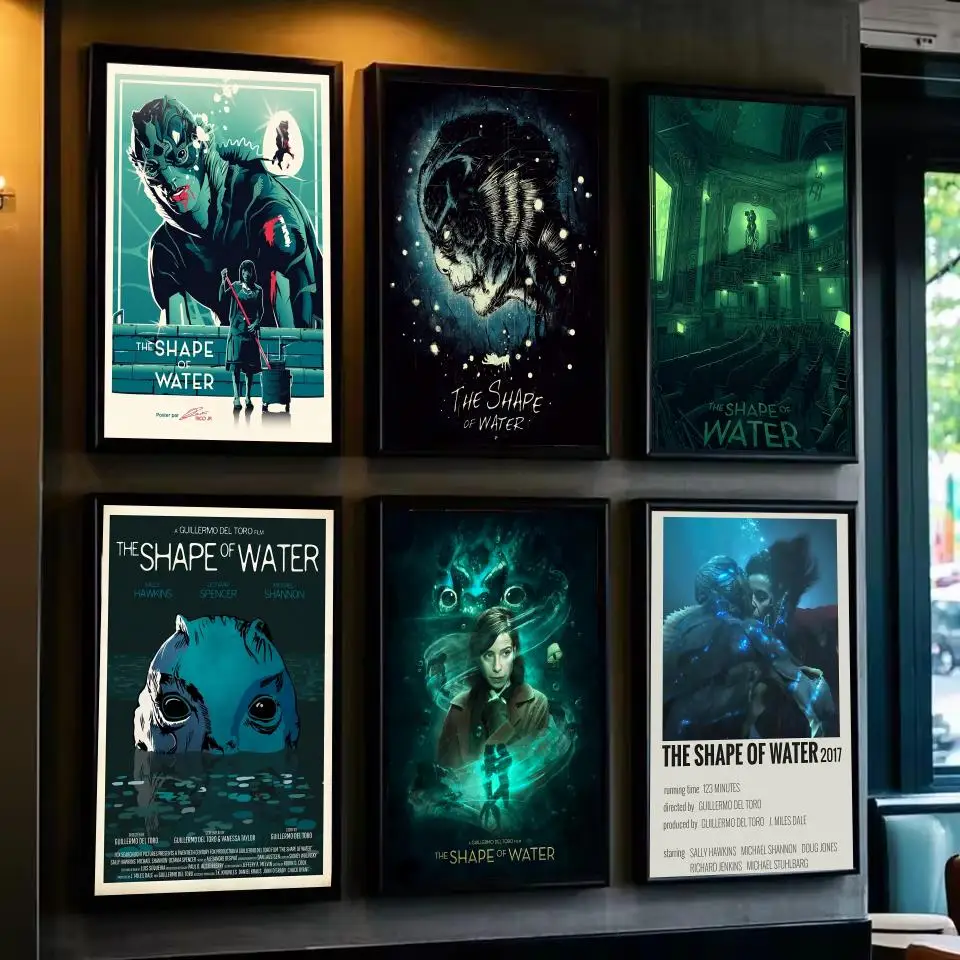 

Movie T-the Shape Of WaterS Poster For Living Room,bedroom,bar Wall Art Prints Paper Sticker Decoration Gifts