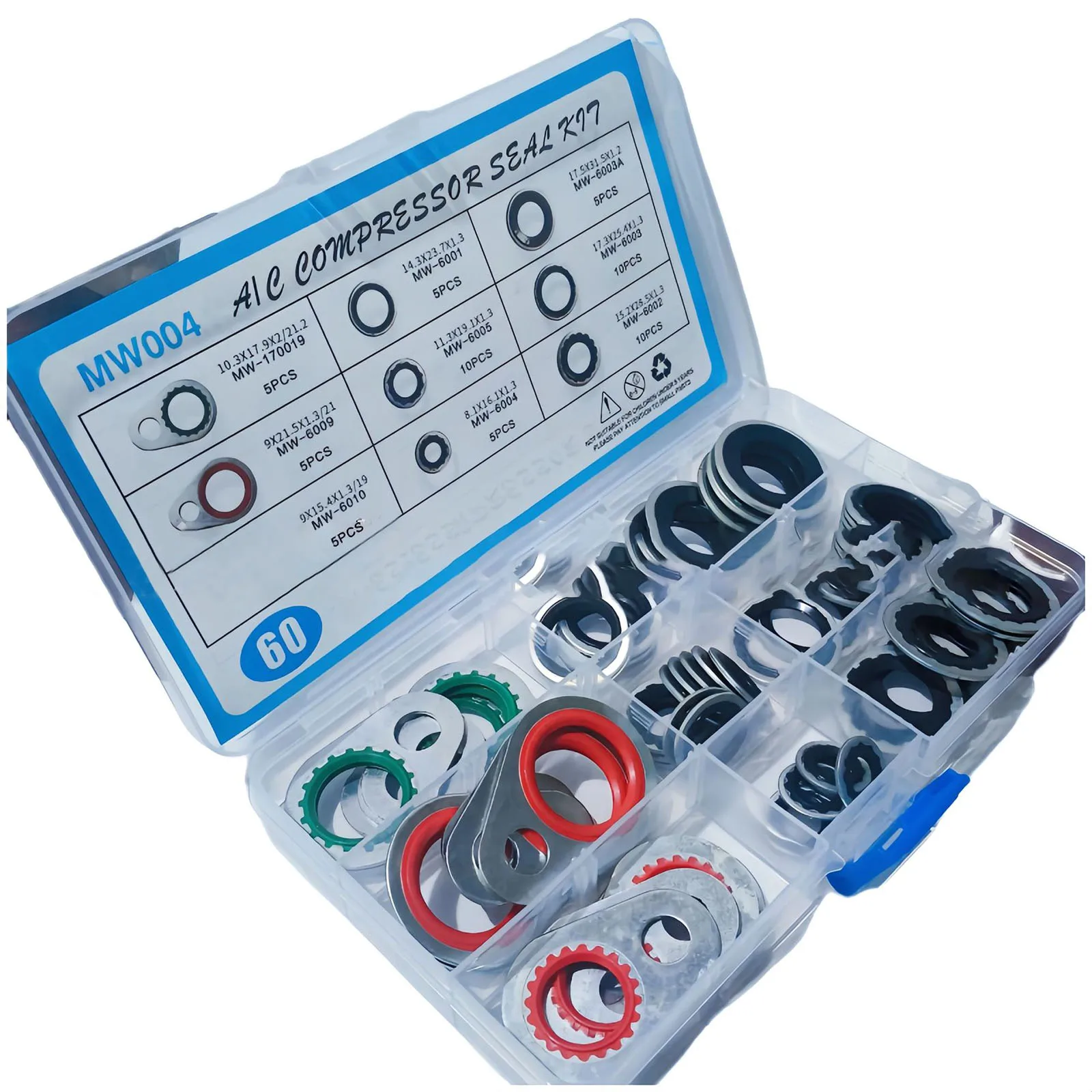

60 шт., 9 размеров, прокладки компрессора системы кондиционера, уплотнительная шайба порта компрессора кондиционера, автомобильные аксессуары, сменные комплекты