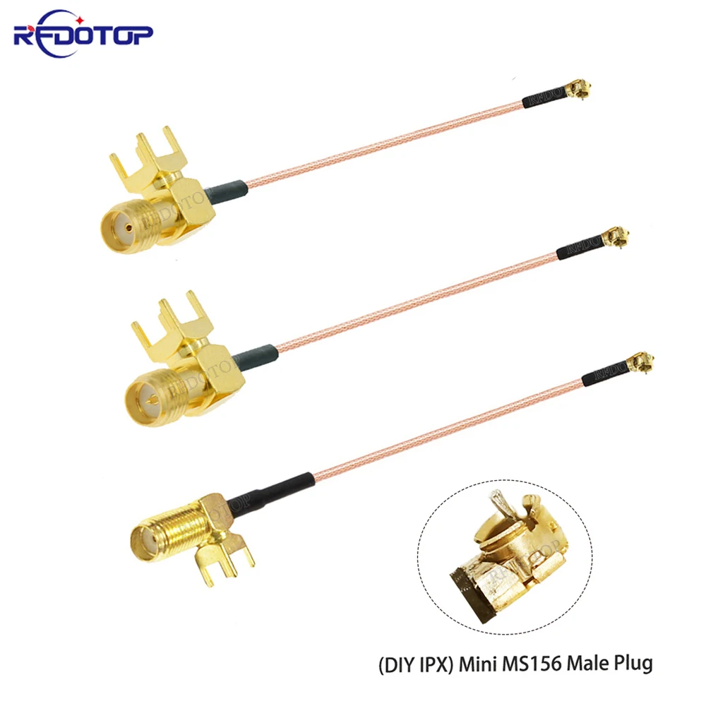 

1Pcs RG178 Cable DIY IPX Mini MS156 to SMA Female 4-Pin PCB Mount RF Coaxial Pigtail Extension Jumper for LTE Modem Yota LU150