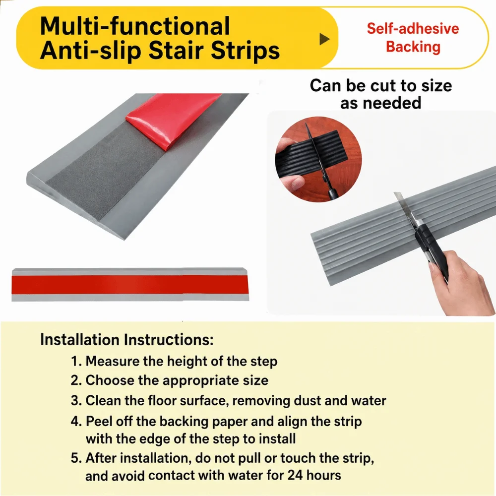 1M Silicone Sweeping Robot Slope Climbing Strip Self-adhesive Anti-slip Threshold Ramp Waterproof Bendable Door Sill Pad