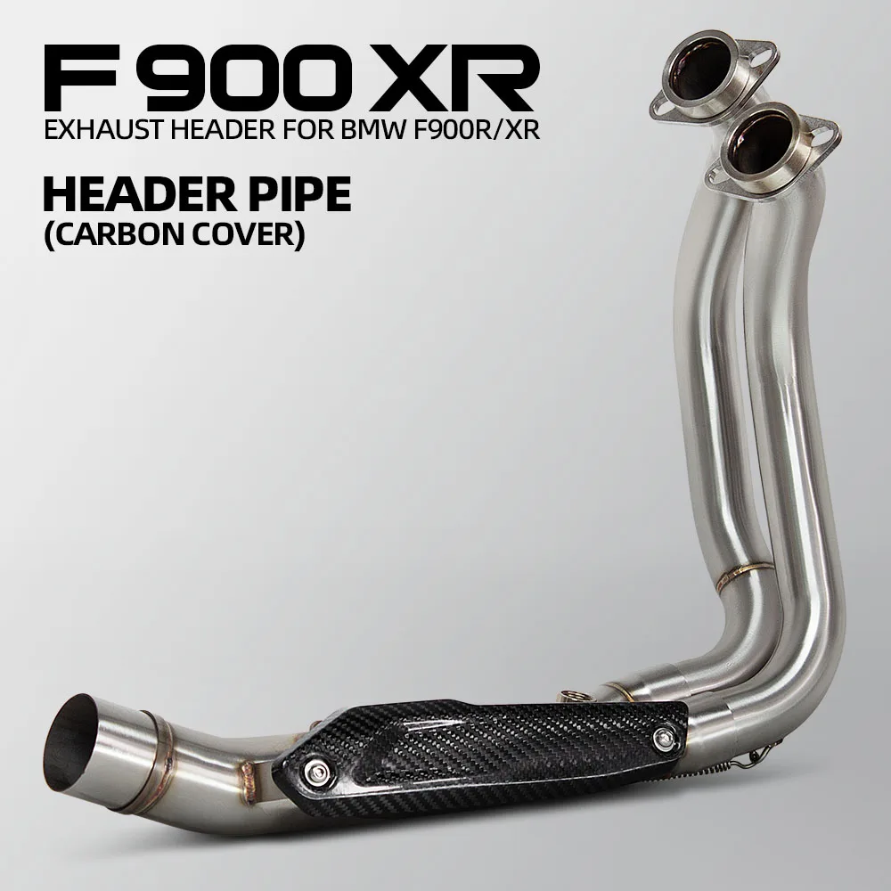 

Для BMW F900 F900R F900XR 2020-2024 мотоциклетный выпускной коллектор из нержавеющей стали, передняя соединительная труба, дополнительный интерфейс