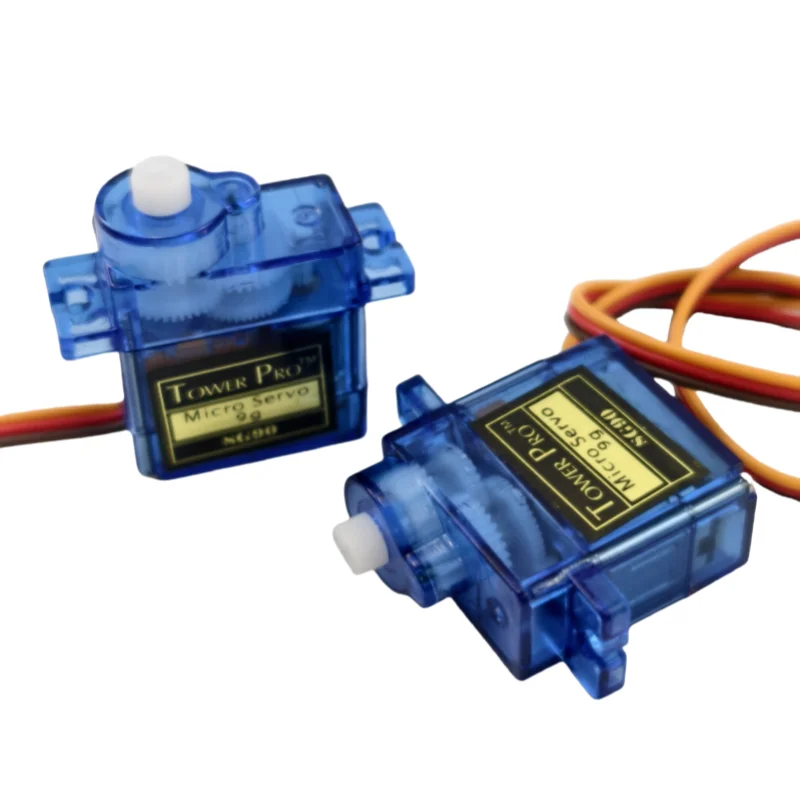 2PC SG90 Micro Servo Motor Set 9g 90/180 Degree Plastic Mount for RC Car Airplane Arduino UNO DIY Kit without Metal Gear