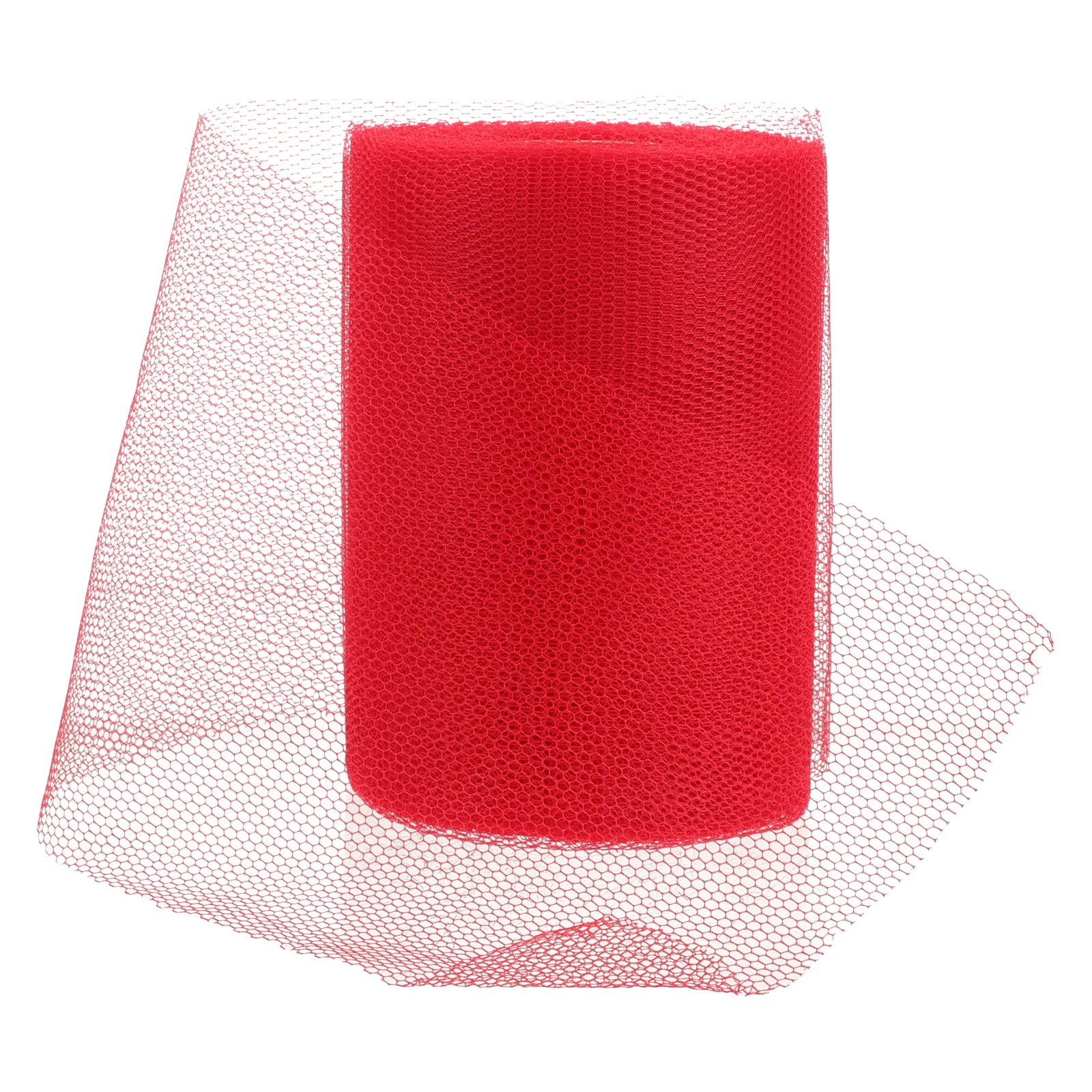 

Red Wedding Car Gauze Decor 1 Roll Fine Mesh Gauze Lightweight Portable Roll for Site Layout Party Netting Decoration