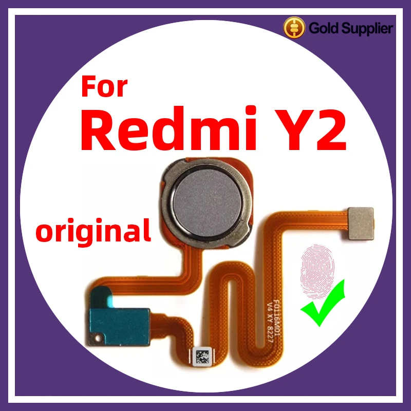 

Original For Xiaomi Redmi Y2 Fingerprint Sensor Home Return Key Menu Power Button Flex Ribbon Cable