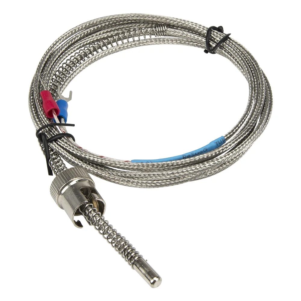 FTARS02 K E J type 2m metal screening cable 11.5mm hole diameter adjustable bayonet cap thermocouple temperature sensor