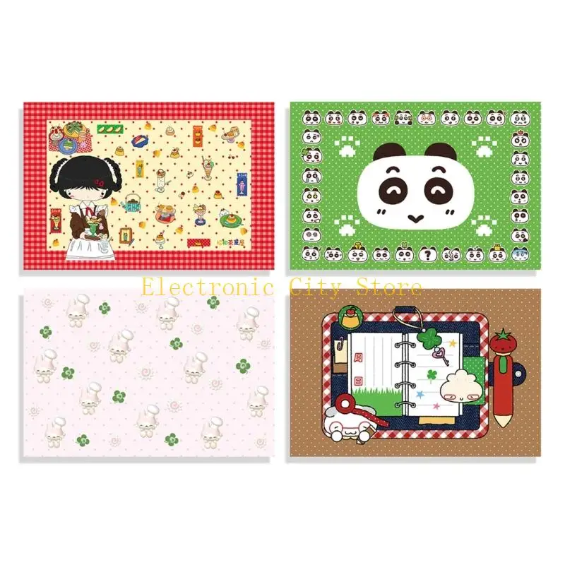 

Cartoon Table Mat Soft Cotton Linen Desk Mat 40x60cm Table Covers Cloth for Office Desk and Dining Table Decoration HU8D