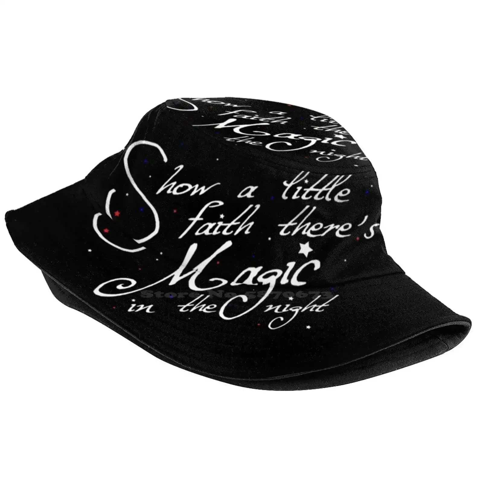 Magic In The Night - White Text Sun Cap Fisherman Hat Bucket Hats E Street Band Thunder Road The